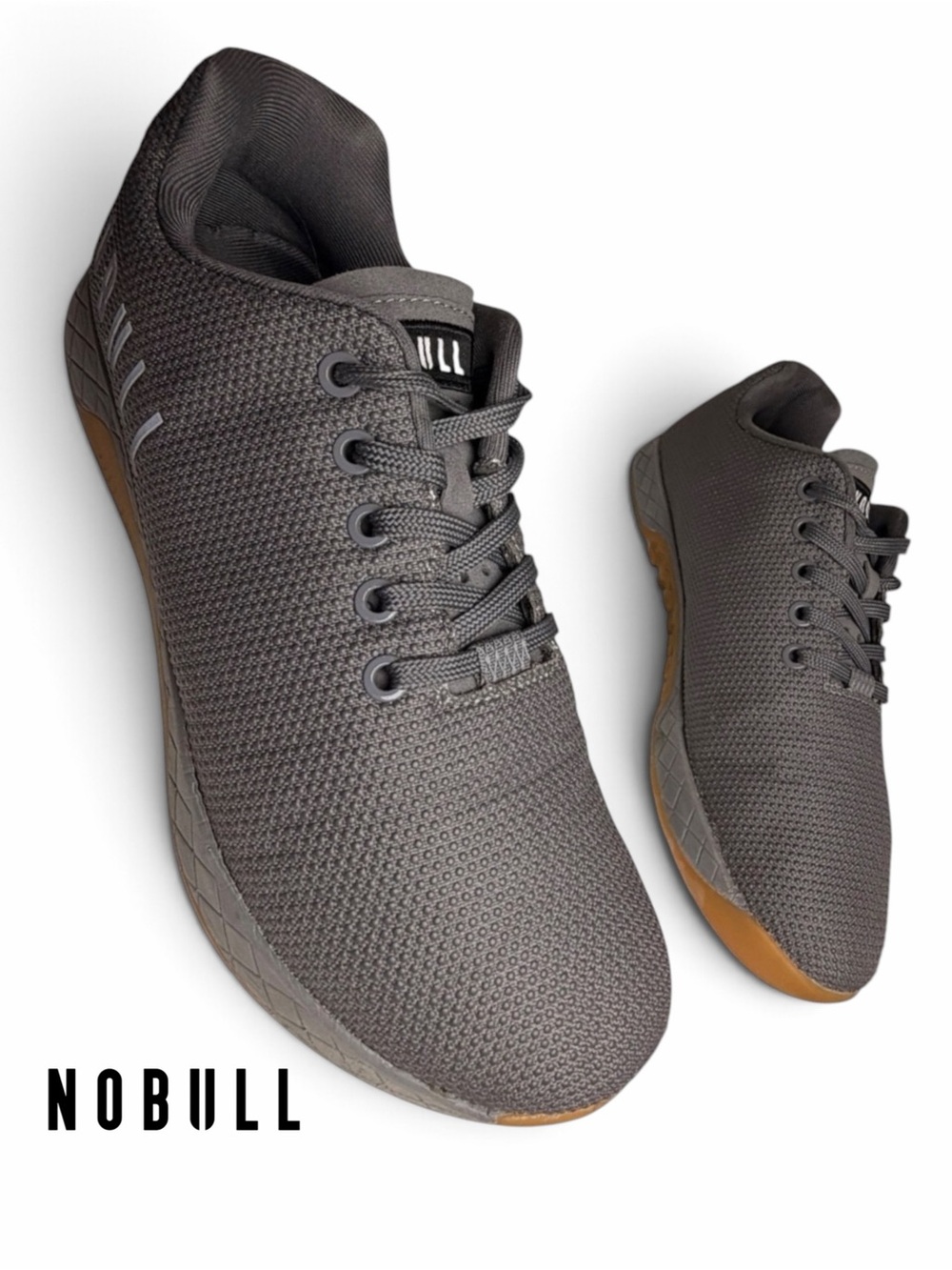 NOBULL Trainer SuperFabric Gray Gum Mens 8.5 Womens 10